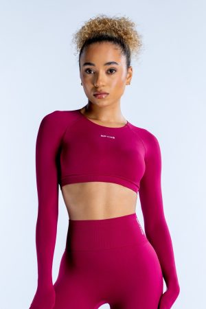 Dynamic Long Sleeve Crop Top