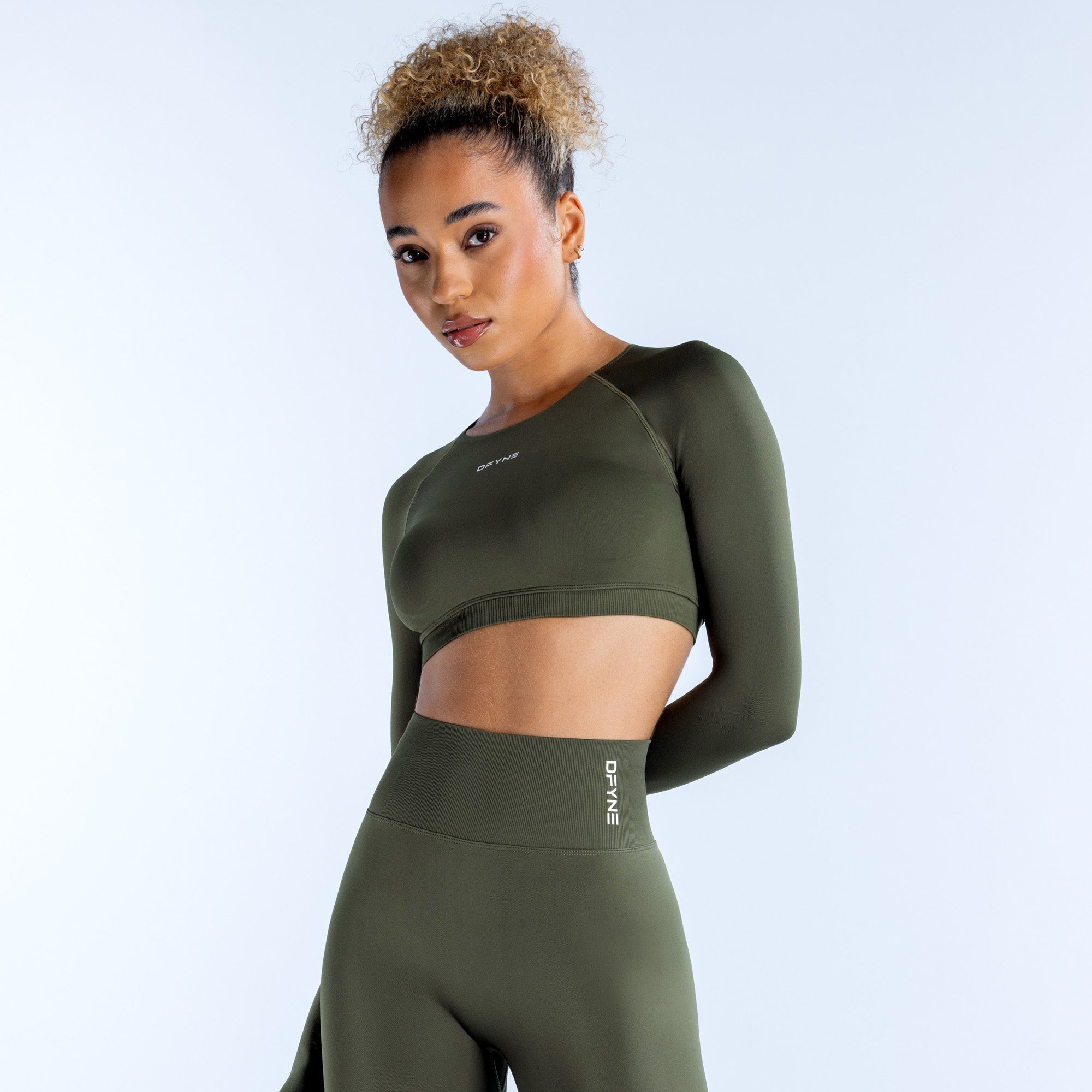 Dynamic Long Sleeve Crop Top - Image 3