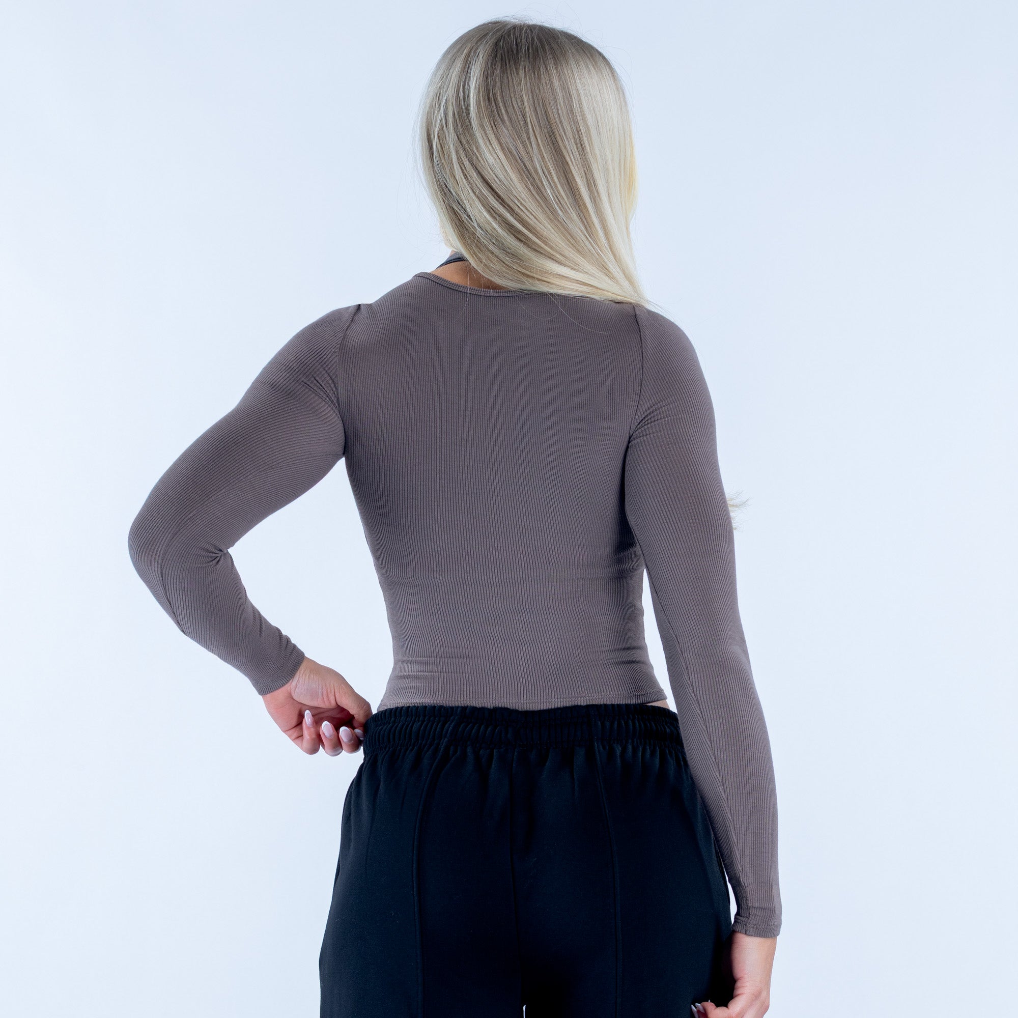 Revive Long Sleeve Ribbed Top - Image 2